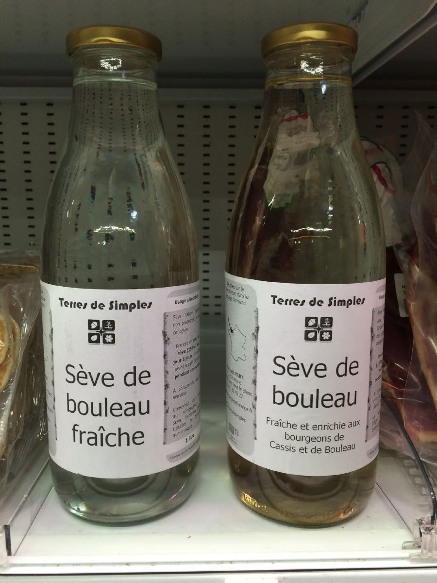 La séve de bouleau locale est arrivée